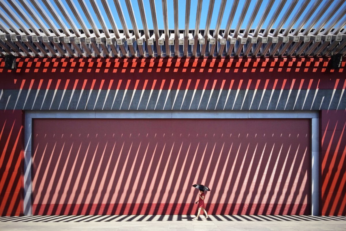 6. Chủ đề Kiến trúc: ảnh chụp tại công viên Olympic Bắc Kinh bởi Jian Wang